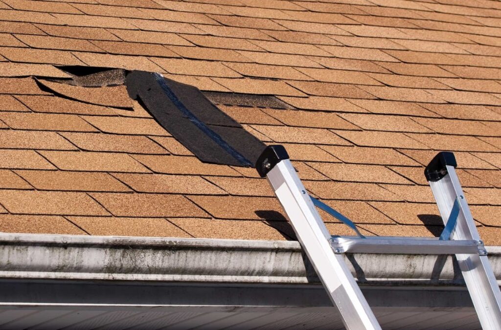 storm damage roof restoration in Stonegate, TX