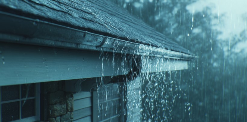 heavy rain impact in Houston roof drainage