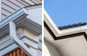 seamless gutters vs sectional gutters in Houston
